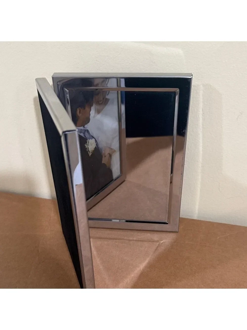 Silver Double Photo mirror Frame